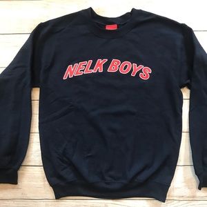Nelk Boys Sweatshirt - Small - Navy Crewneck